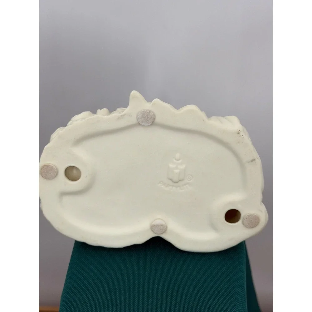 PartyLite Garden Fairy Candle Holder White Bisque Porcelain Rose Votive P7266